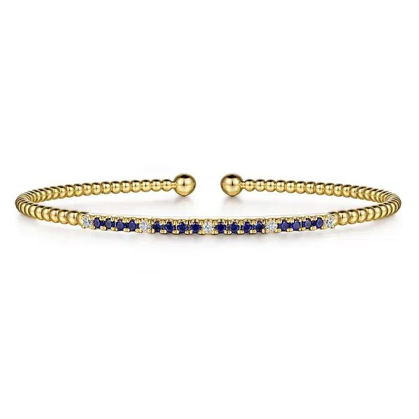 Blue Sapphire and Diamond Bracelet Flora Gems Decatur, IL