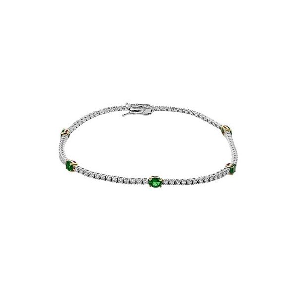 Simon G. Emerald and Diamond Bracelet Flora Gems Decatur, IL