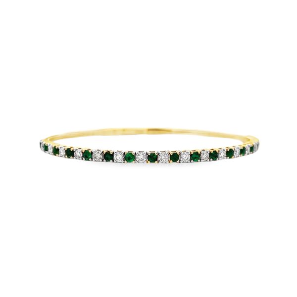 Emerald and Diamond Bracelet Flora Gems Decatur, IL