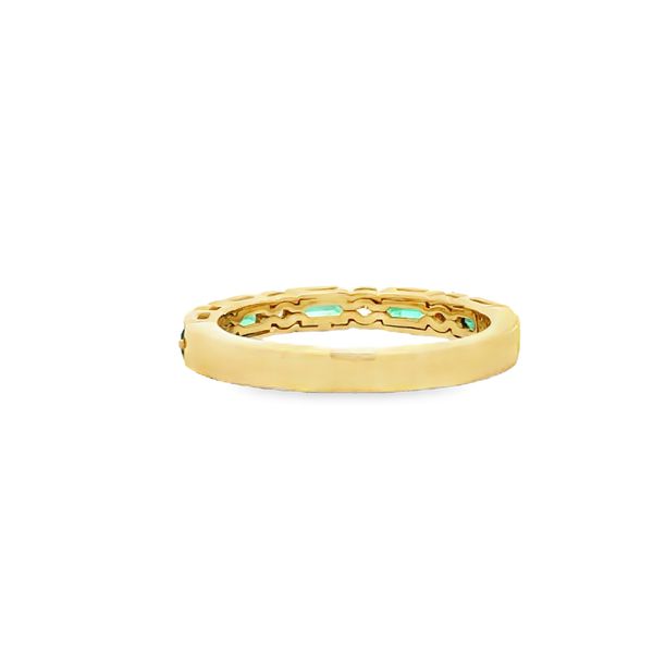 Emerald and Diamond Ring Image 3 Flora Gems Decatur, IL