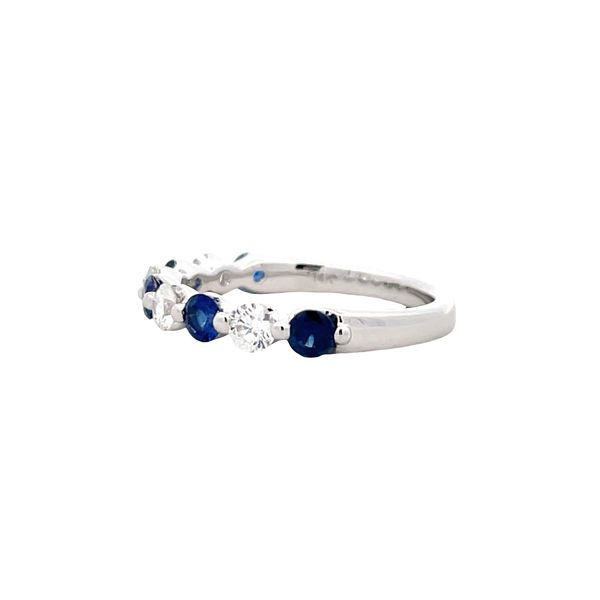 Blue Sapphire and Diamond Ring Image 2 Flora Gems Decatur, IL