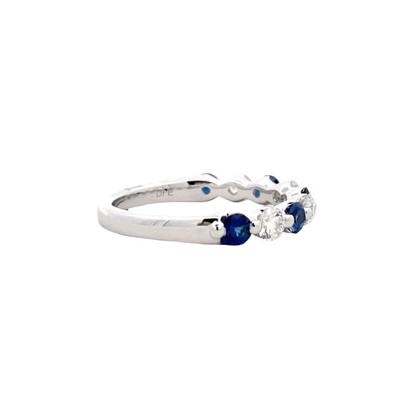 Blue Sapphire and Diamond Ring Image 4 Flora Gems Decatur, IL