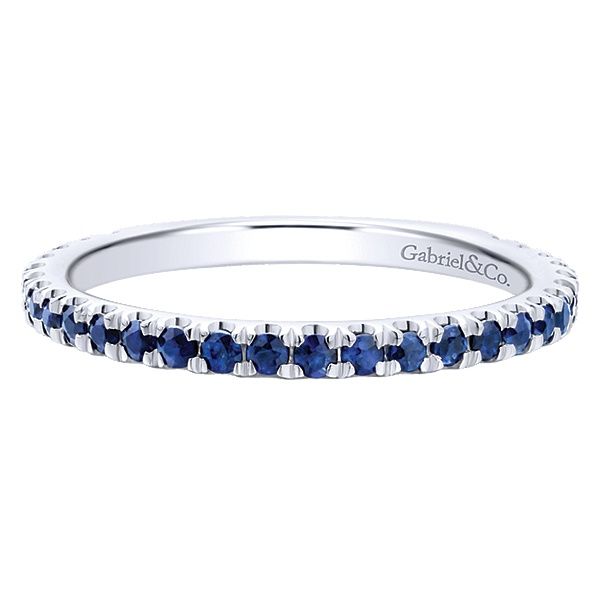 Blue Sapphire Stackable Ring Flora Gems Decatur, IL