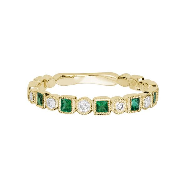 Emerald and Diamond Ring Flora Gems Decatur, IL
