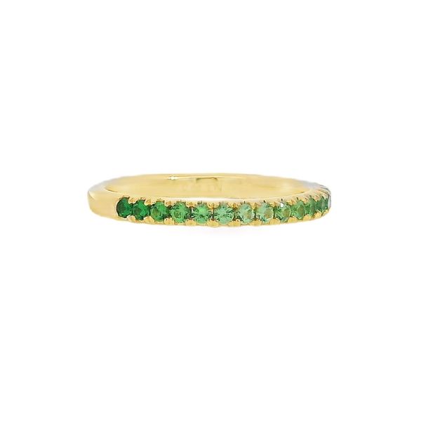 Lisa Nik Tsavorite Garnet Stackable Ring Flora Gems Decatur, IL