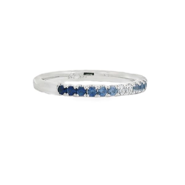 Lisa Nik Blue Sapphire Stackable Ring Flora Gems Decatur, IL