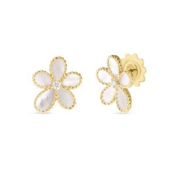 Roberto Coin Flower Stud Earrings Flora Gems Decatur, IL