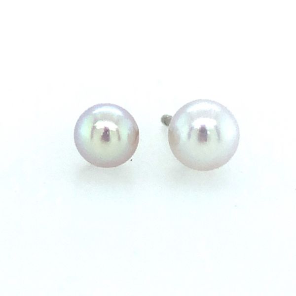 Akoya Pearl Stud Earrings Flora Gems Decatur, IL