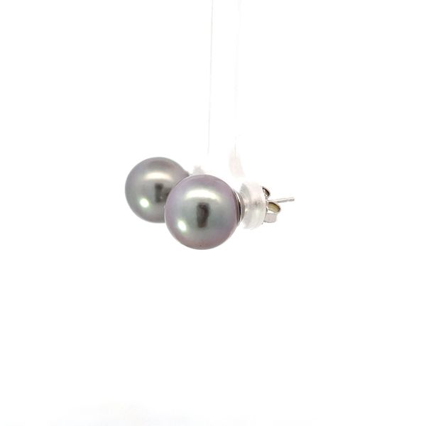 Tahitian Pearl Earrings Image 2 Flora Gems Decatur, IL