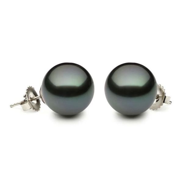Tahitian Pearl Earrings Flora Gems Decatur, IL