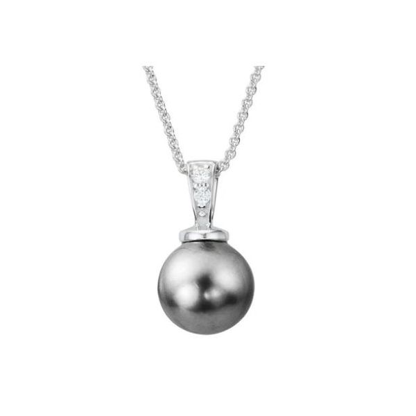 Pearl and Diamond Necklace Flora Gems Decatur, IL