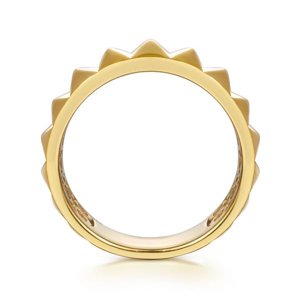 Gold Stackable Ring Image 2 Flora Gems Decatur, IL