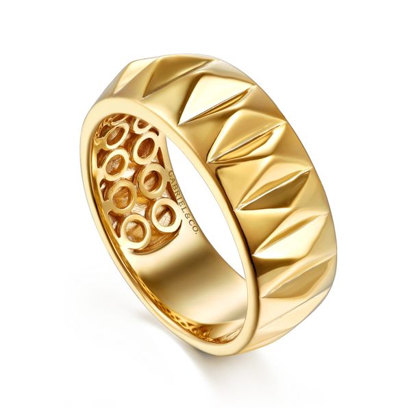 Gold Stackable Ring Image 3 Flora Gems Decatur, IL