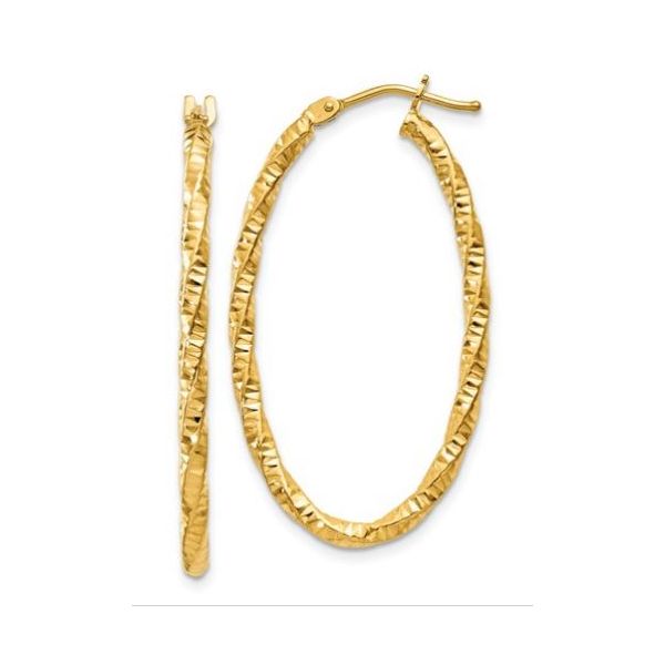 Hoop Earrings Flora Gems Decatur, IL