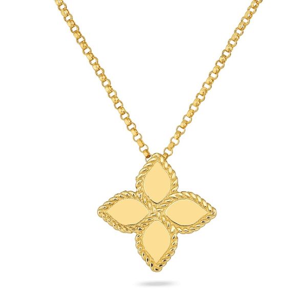 Roberto Coin Flower Necklace Flora Gems Decatur, IL