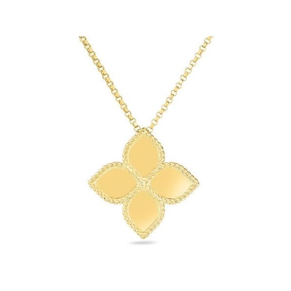 Gold Flower Necklace Flora Gems Decatur, IL