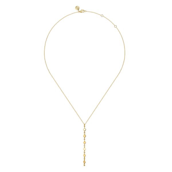Yellow Gold Necklace Image 2 Flora Gems Decatur, IL