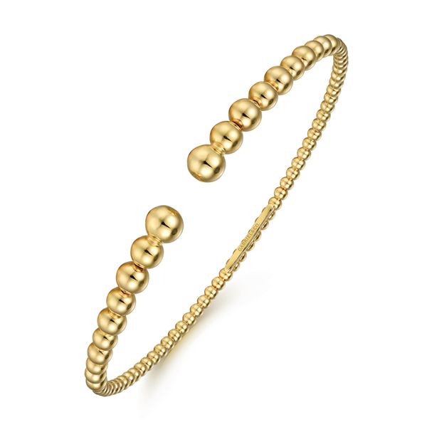 Yellow Gold Bangle Image 2 Flora Gems Decatur, IL