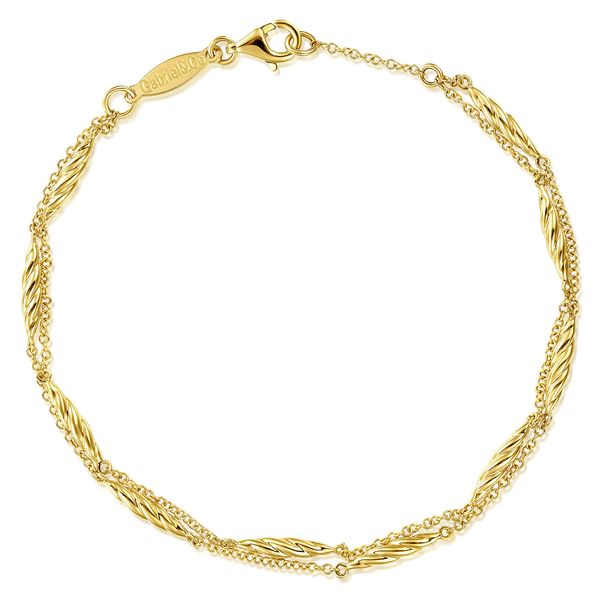 Yellow Gold Bracelet Image 2 Flora Gems Decatur, IL