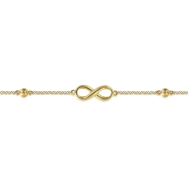Yellow Gold Infinity Bracelet Flora Gems Decatur, IL