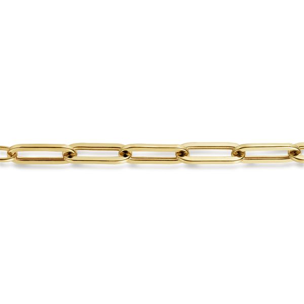 Gold Paperclip Bracelet Image 2 Flora Gems Decatur, IL