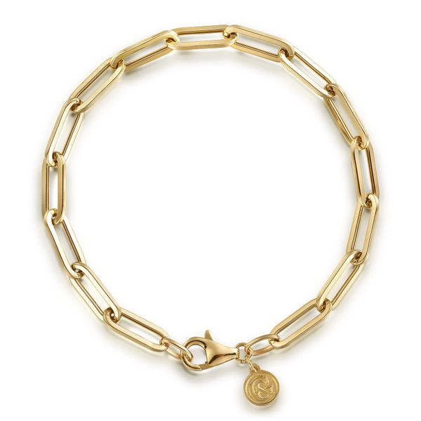 Gold Paperclip Bracelet Flora Gems Decatur, IL