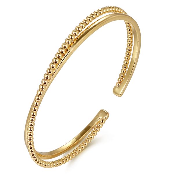 Yellow Gold Bangle Image 2 Flora Gems Decatur, IL
