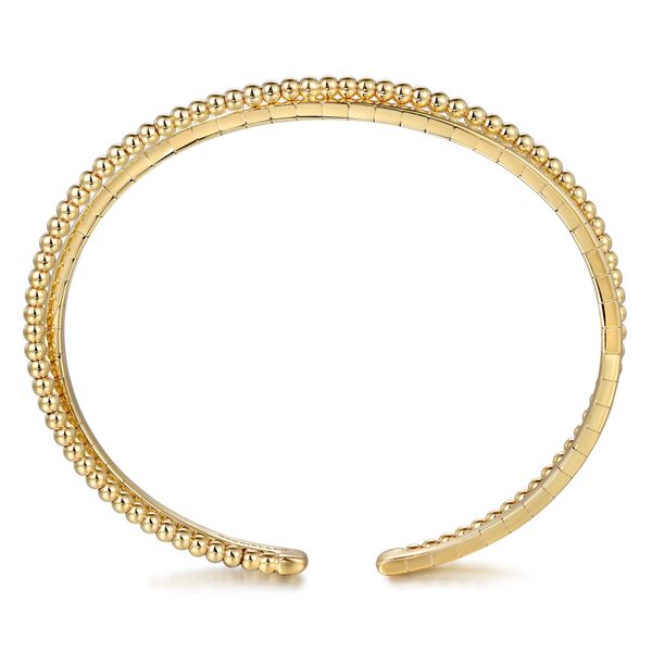 Yellow Gold Bangle Image 3 Flora Gems Decatur, IL