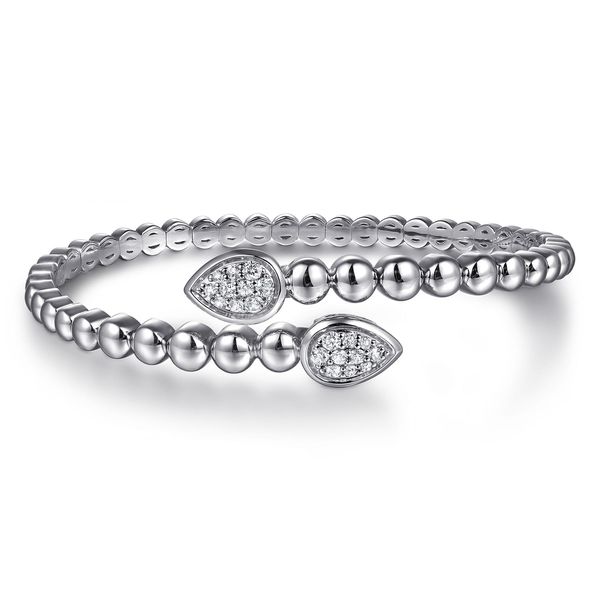 Sterling Silver and White Sapphire Bracelet Image 3 Flora Gems Decatur, IL