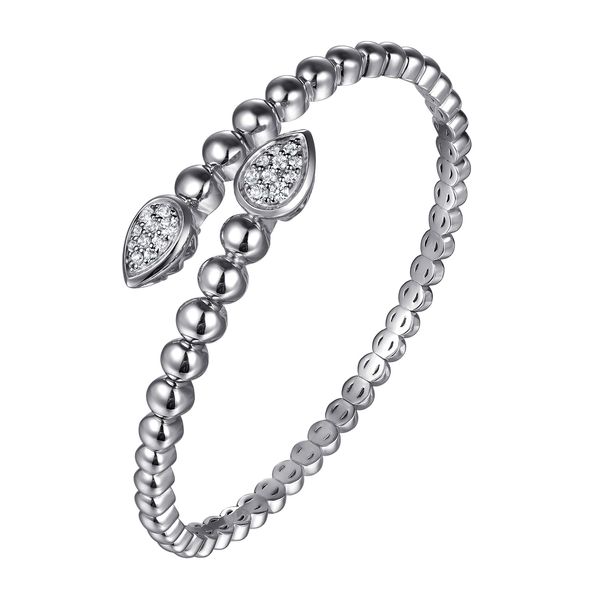 Sterling Silver and White Sapphire Bracelet Flora Gems Decatur, IL