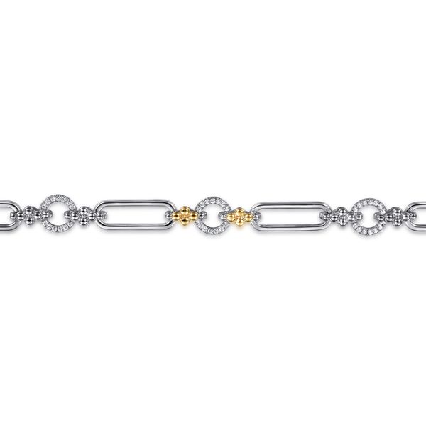 Sterling Silver and White Sapphire Bracelet Image 2 Flora Gems Decatur, IL