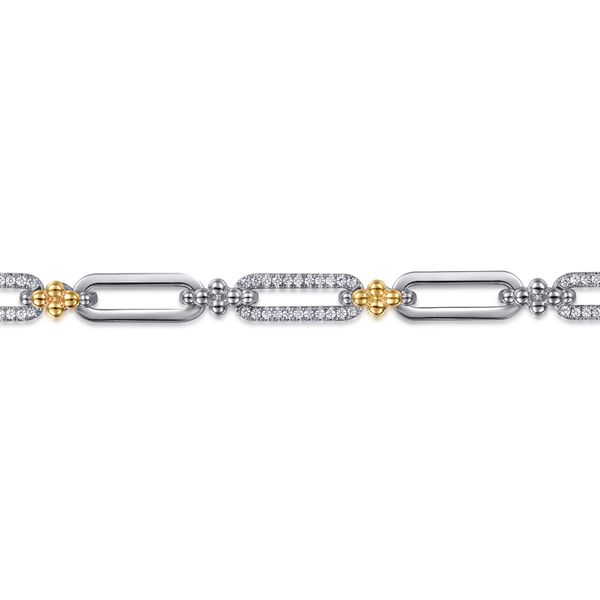 Sterling Silver and White Sapphire Bracelet Image 2 Flora Gems Decatur, IL