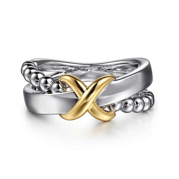 Sterling Silver and Gold Fashion Ring Flora Gems Decatur, IL