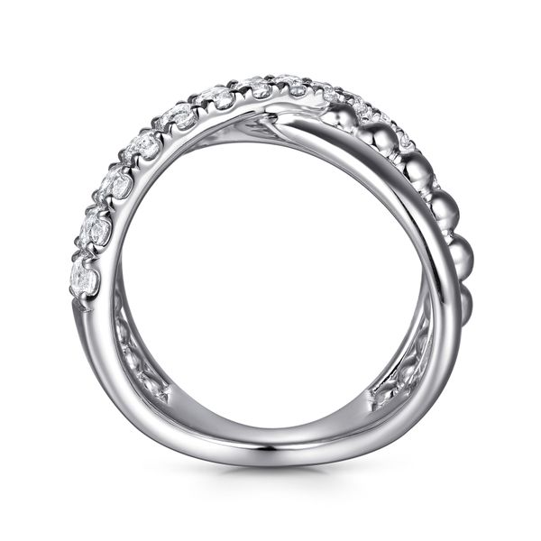 Sterling Silver and White Sapphire Ring Image 3 Flora Gems Decatur, IL