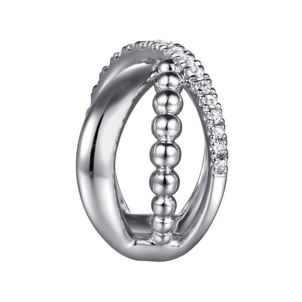 Sterling Silver and White Sapphire Ring Image 5 Flora Gems Decatur, IL