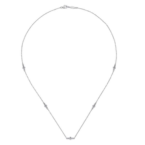 Sterling Silver Bead Necklace Image 2 Flora Gems Decatur, IL