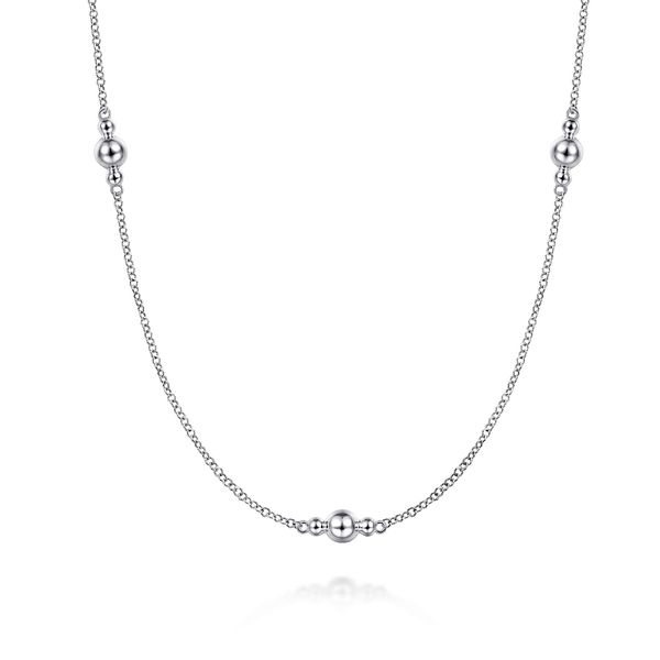 Sterling Silver Bead Necklace Flora Gems Decatur, IL