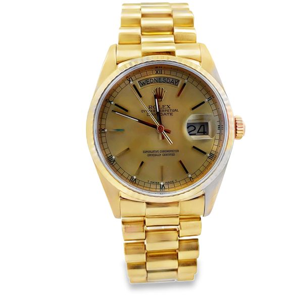 Estate - Pre-Owned Rolex Day-Date Flora Gems Decatur, IL