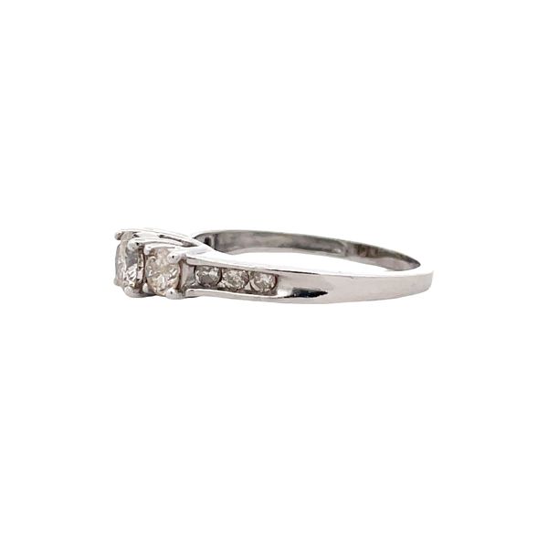 Estate - Three Stone Diamond Ring Image 2 Flora Gems Decatur, IL