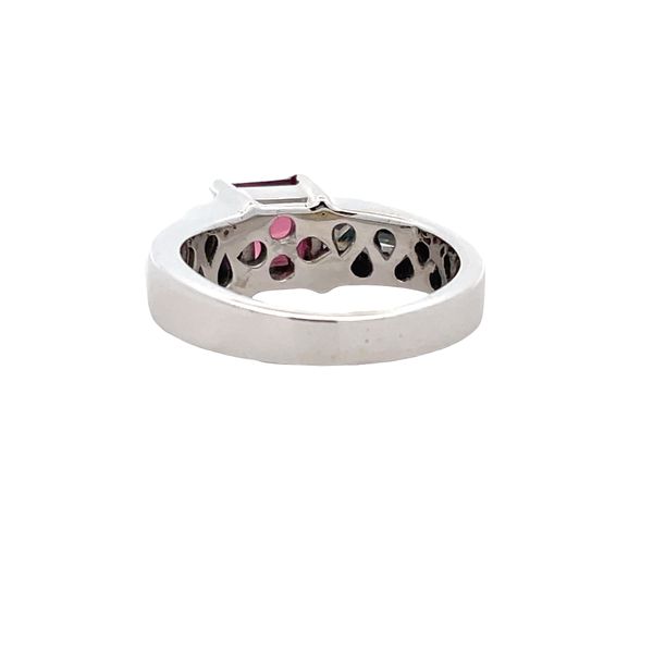 Estate - Pink Tourmaline and Diamond Ring Image 3 Flora Gems Decatur, IL