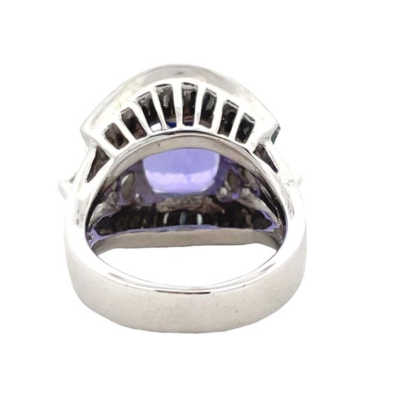 Estate - Tanzanite and Diamond Ring Image 3 Flora Gems Decatur, IL