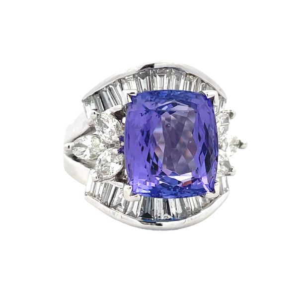 Estate - Tanzanite and Diamond Ring Flora Gems Decatur, IL
