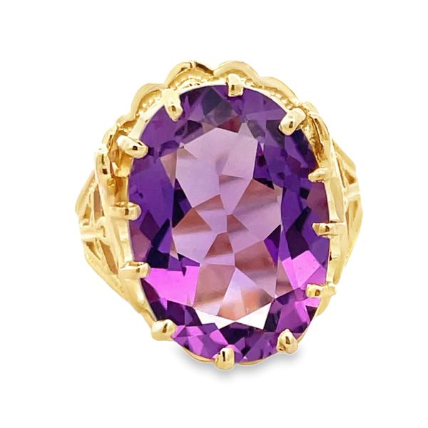 Estate - Amethyst Ring Flora Gems Decatur, IL