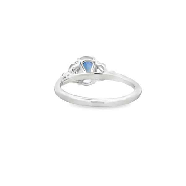 Estate - Blue Sapphire and Diamond Ring Image 3 Flora Gems Decatur, IL