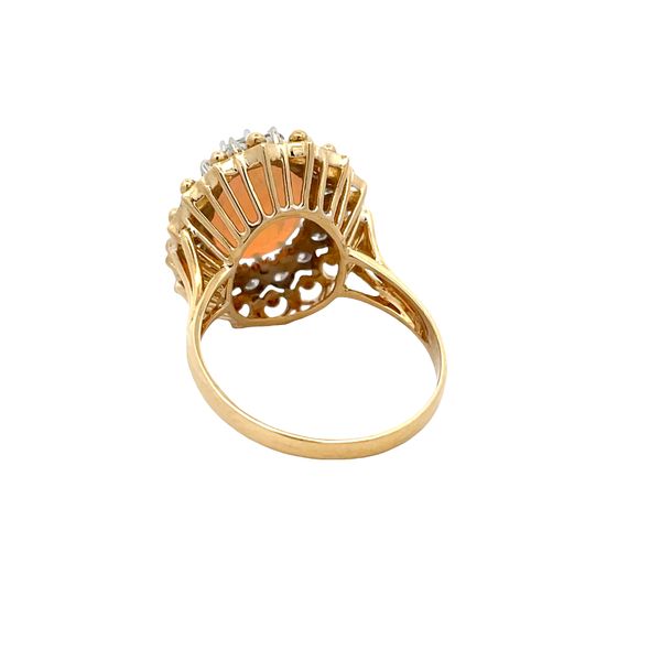 Estate: Opal and Diamond Ring Image 3 Flora Gems Decatur, IL