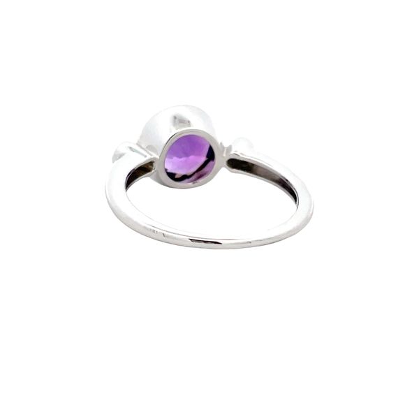 Estate - Amethyst and Diamond Ring Image 3 Flora Gems Decatur, IL