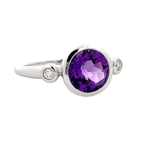 Estate - Amethyst and Diamond Ring Flora Gems Decatur, IL