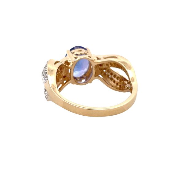 Estate - Tanzanite and Diamond Ring Image 3 Flora Gems Decatur, IL