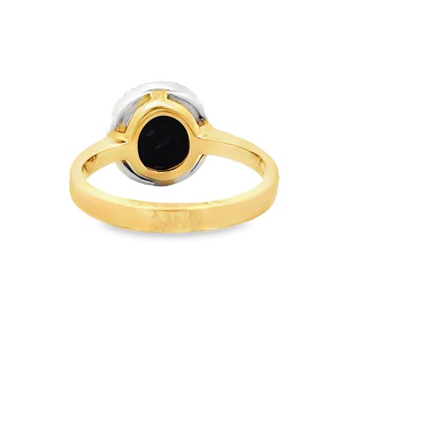 Estate - Black Opal and Diamond Ring Image 3 Flora Gems Decatur, IL