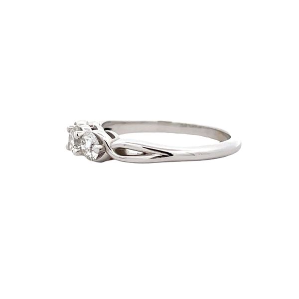 Estate - Three Stone Diamond Ring Image 2 Flora Gems Decatur, IL